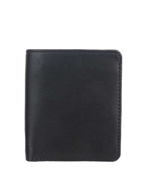 Swiss Design Men Black Solid PU Card Holder