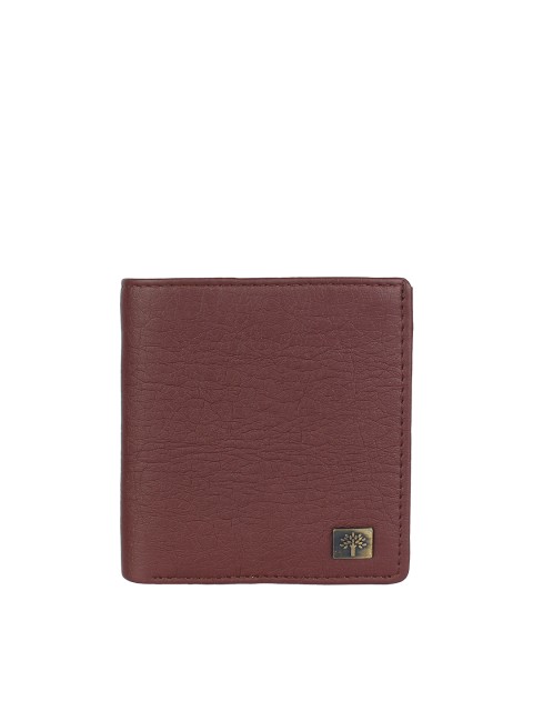 

Swiss Design Unisex Brown Solid Two Fold Wallet