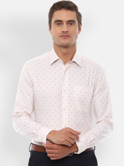

Louis Philippe Men Cream Printed Pure Cotton Casual Shirt