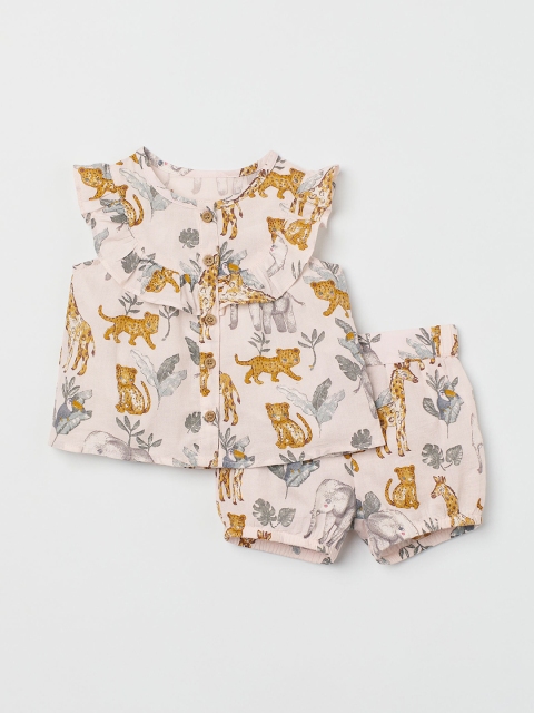 

H&M Girls Pink 2-Piece Cotton Set