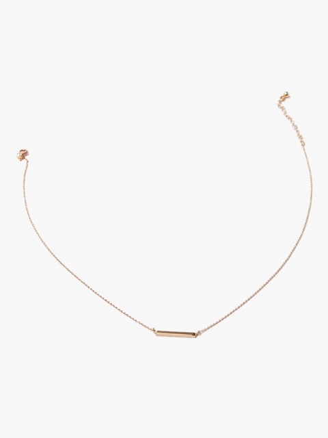 

FOREVER 21 Gold Bar Pendant Necklace