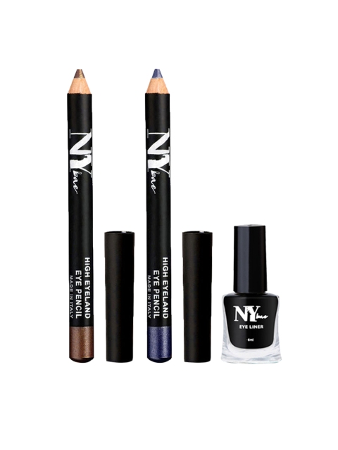 

NY Bae 3 Pcs The Primary Eyes Liquid Eyeliner Eye Pencil & Eye Pencil Makeup Kit 7.6 g, Multi