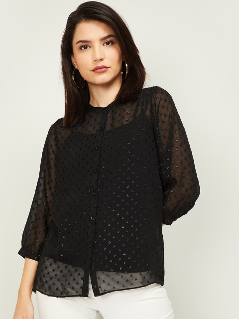 

Bossini Women Black Casual Shirt