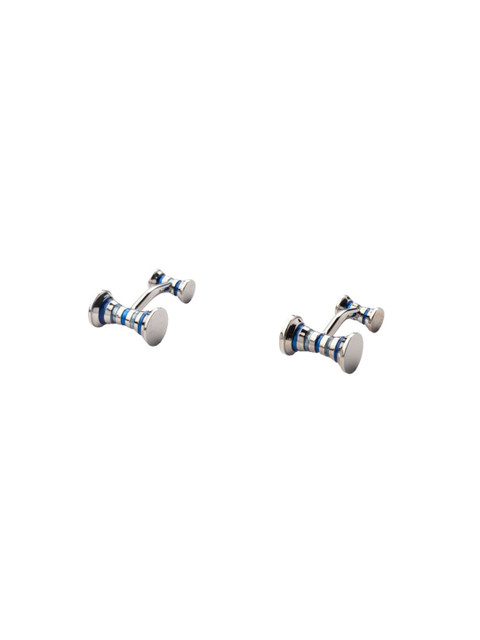 

The Tie Hub Silver & Blue Quirky Cufflink