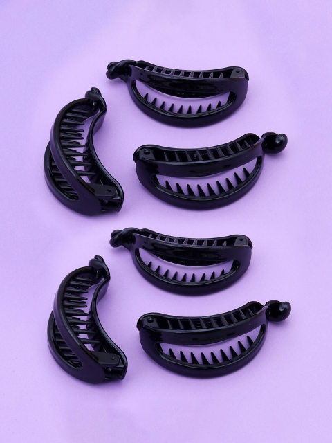 

Sukkhi Women Black Set of 6 Claw Clip
