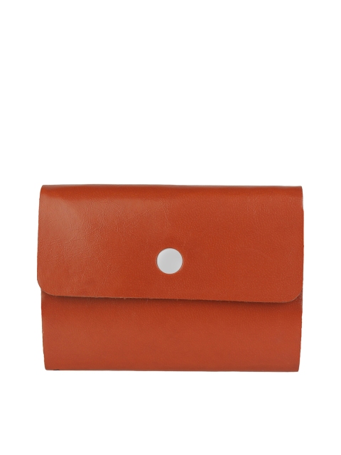 

Swiss Design Unisex Brown Solid Card Holder