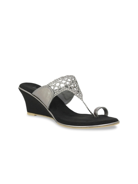 

Inc 5 Grey Ethnic Wedge Sandals