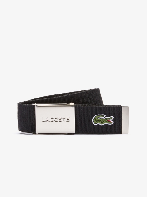 

Lacoste Men Black Textured Belt