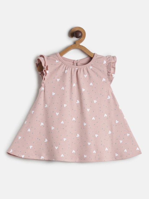 

MINI KLUB Girls Pink A-Line Dress, Multi