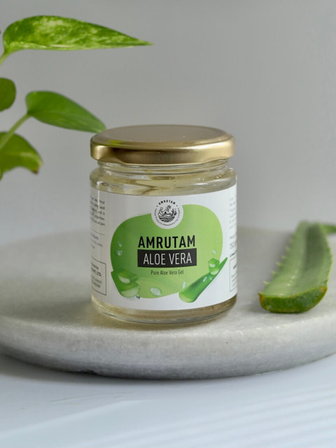 

AMRUTAM Transparent Aloe Vera Sustainable Gel 150g, White
