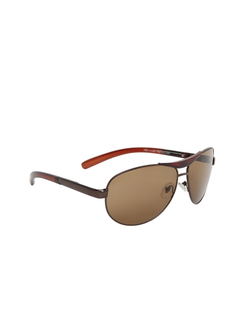 

CRIBA Unisex Brown Lens & Brown Aviator Sunglasses 01_RED-BOX_BROWN-Brown