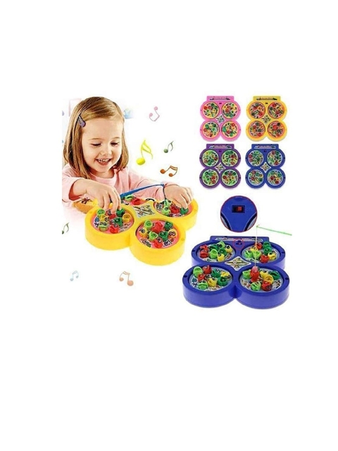 

SWADESI STUFF Adult Kids Green & Yellow Fishing Game