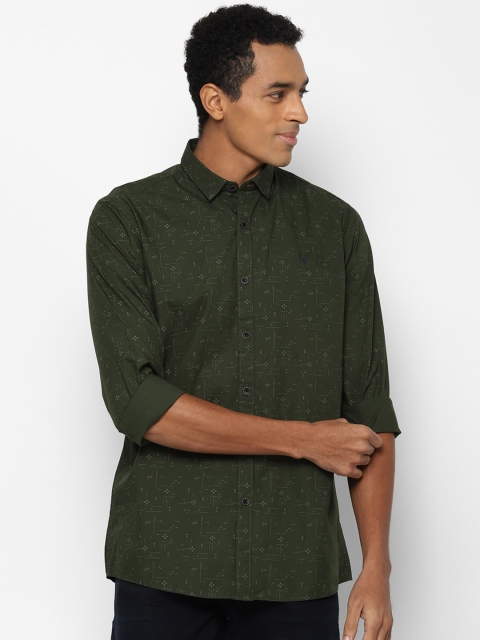 

Allen Solly Sport Men Olive Floral Printed Casual Shirt