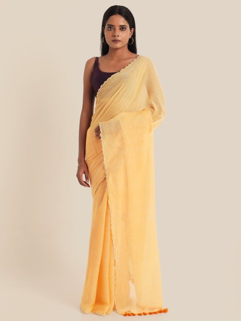 

Suta Yellow Pure Cotton Saree