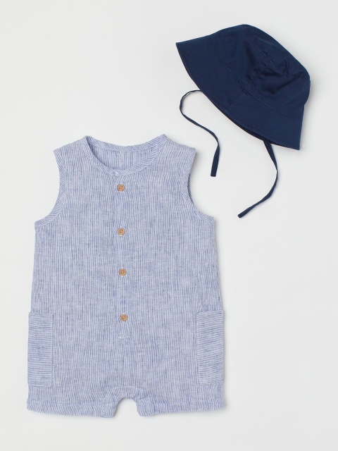 

H&M Boys Blue 2-Piece Cotton Set