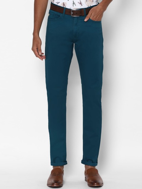 

Solly Jeans Co Men Blue Slim Fit Regular Trousers