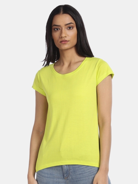

Sugr Women Lime Green T-shirt