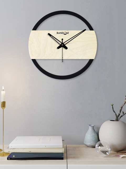 

RANDOM Beige Contemporary Wall Clock