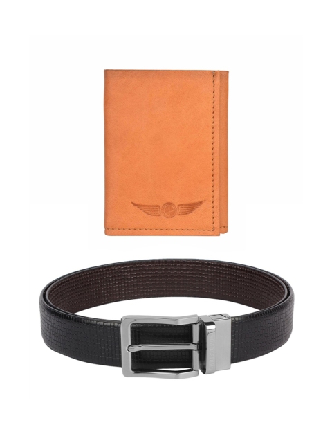 

CHRISTOPOLO Men Leather Accessory Gift Set, Black