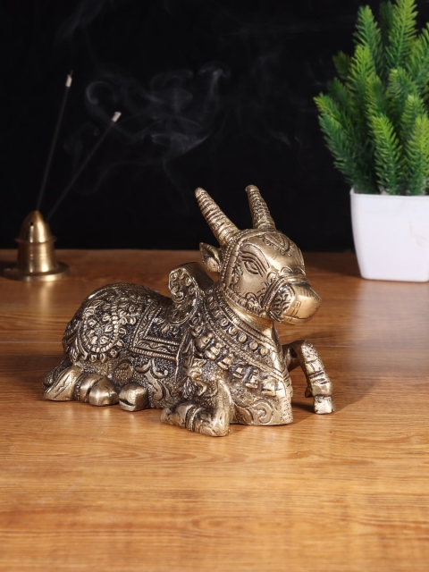 

Aapno Rajasthan Brown Hand Carved Nandi Statue