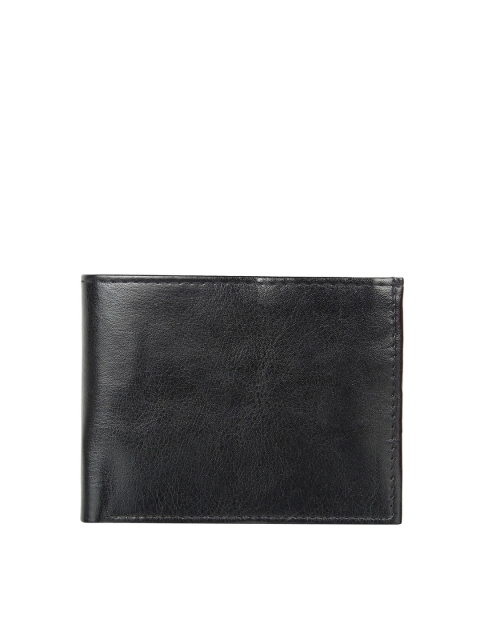 

Swiss Design Men Black Solid PU Two Fold Wallet