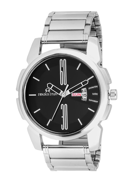 

SWADESI STUFF Men Black Bracelet Style Analogue Watch SDS 132