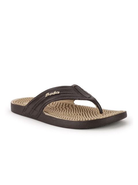 

Sandak by Bata Men Brown & Beige Room Slippers
