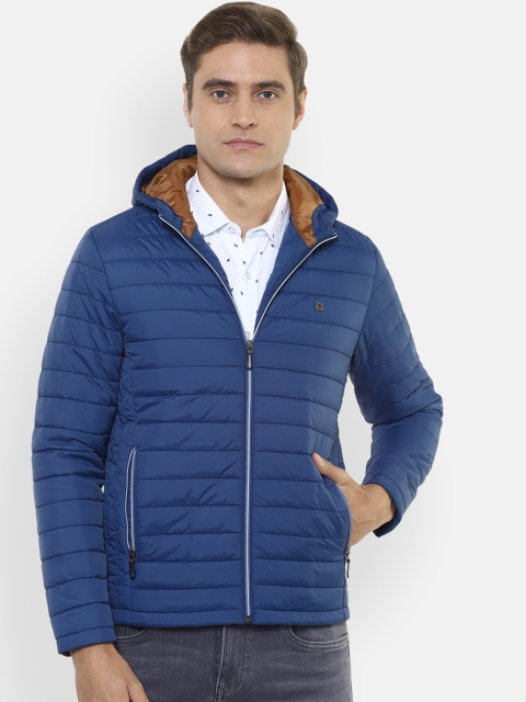 

Louis Philippe Sport Men's Blue Hooded Puffer Jacket