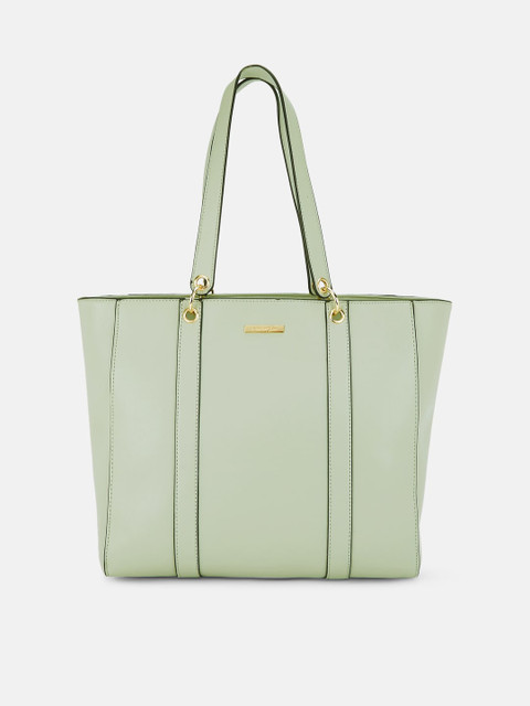 

Forever Glam by Pantaloons Green Women Leather Tote Bag