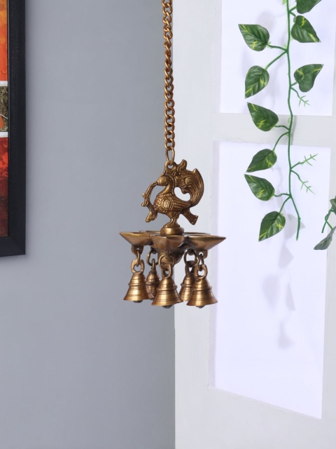 

Aapno Rajasthan Brown Hanging Brass Oil Lamp