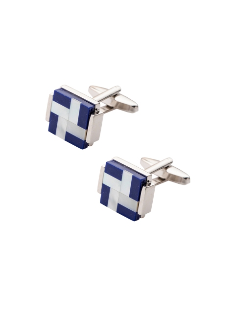 

The Tie Hub Silver & Blue Cufflink