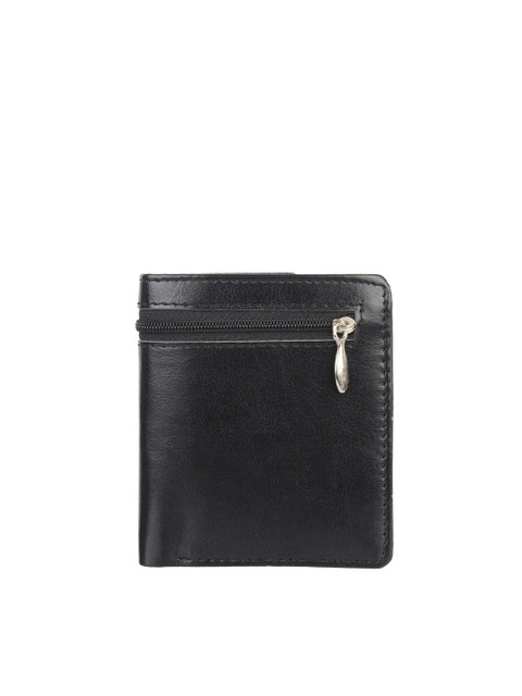 

Swiss Design Men Black Solid PU Two Fold Wallet