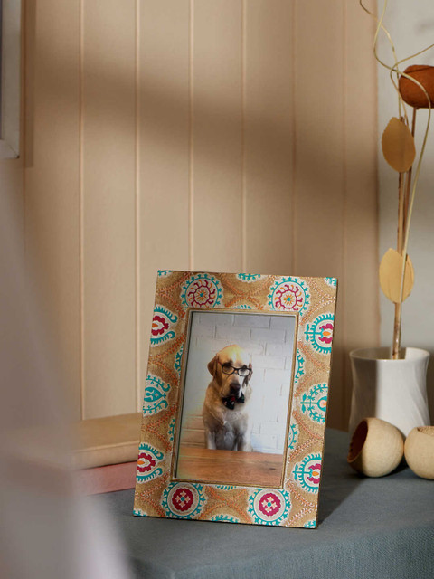 

Chumbak Brown & Blue Marrakech Vintage Table Photo Frame