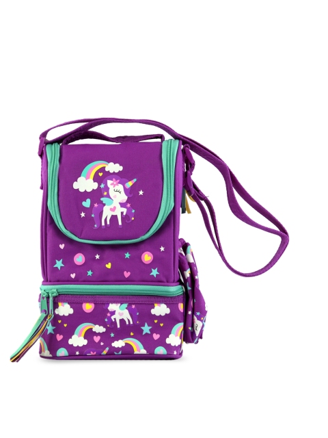 

Smily Kiddos Kids Purple & Green Printed Lunch Bag