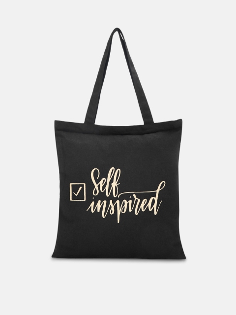 

Forever Glam by Pantaloons Black Printed Shopper Tote Bag
