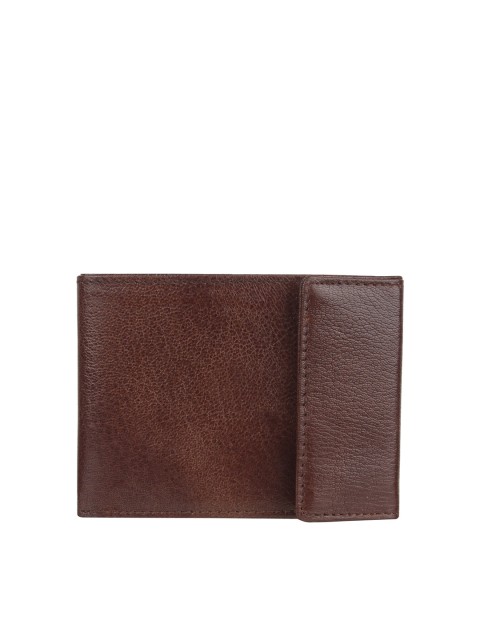 

Swiss Design Unisex Brown Textured PU Card Holder
