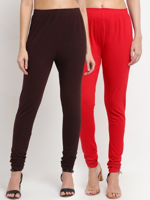

NEUDIS Women Brown & Red Set of 2 Churidar