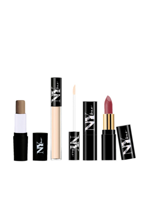 

NY Bae Set of 3 Makeup Kit - Concealer, Roosevelt Color Corrector & Nude Lipstick, Multi
