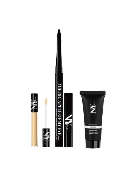 

NY Bae Makeup Combo - Black Kohl, Dark & White Chocolate Pretzel Liquid Concealer, Primer, Multi