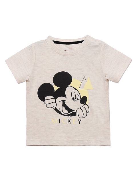 

Disney Boys White Printed Pure Cotton T-shirt