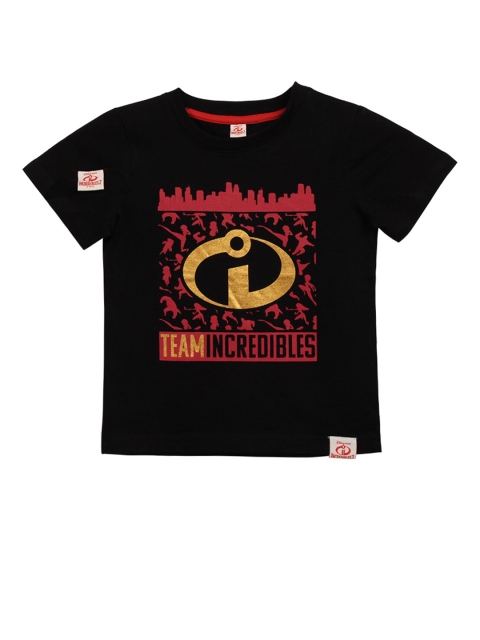 

Disney Boys Black Printed T-shirt