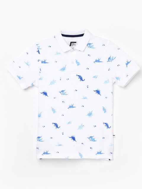 

Fame Forever by Lifestyle Boys White Printed Tropical T-shirt