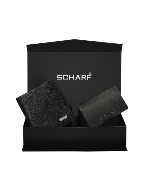 

SCHARF Men Black Textured Accessory Gift Set