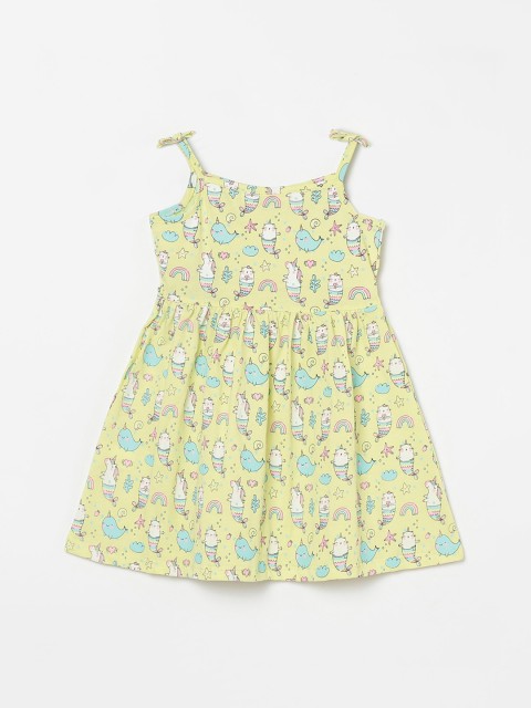 

Juniors by Lifestyle Yellow A-Line Dress