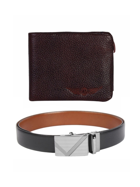 

CHRISTOPOLO Men Leather Accessory Gift Set, Black