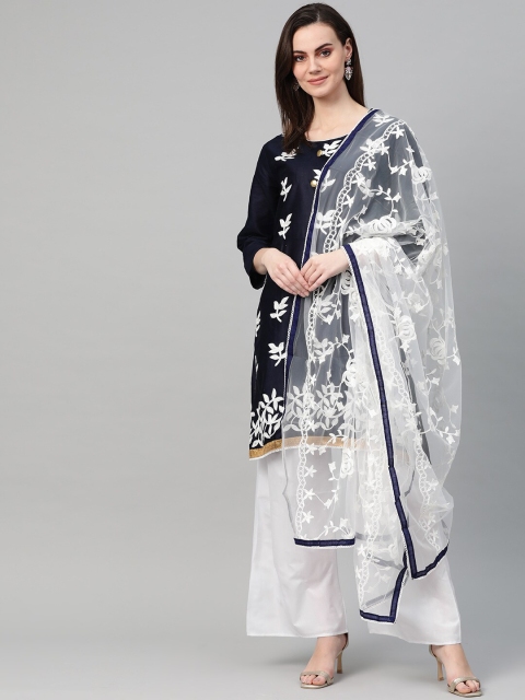 

Ishin Black & White Embroidered Unstitched Dress Material