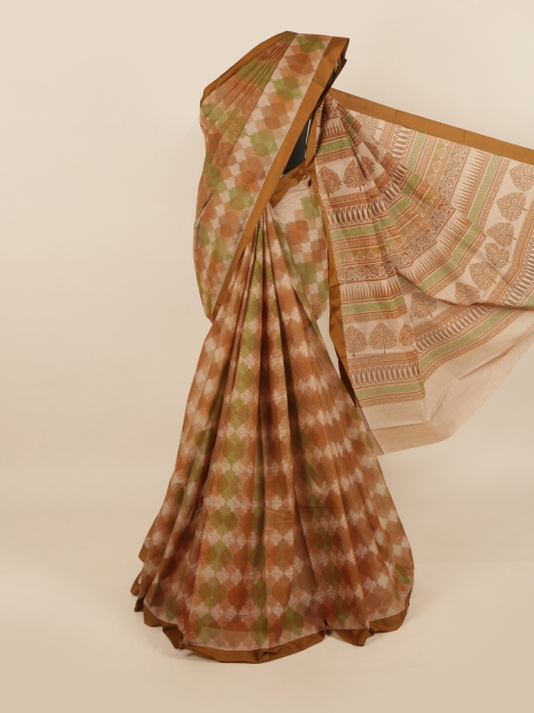 

Pothys Brown & Green Saree