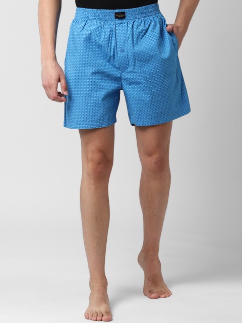 

Peter England Men Blue & White Printed Pure Cotton Boxers PI52099803
