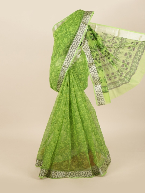 

Pothys Green Floral Saree