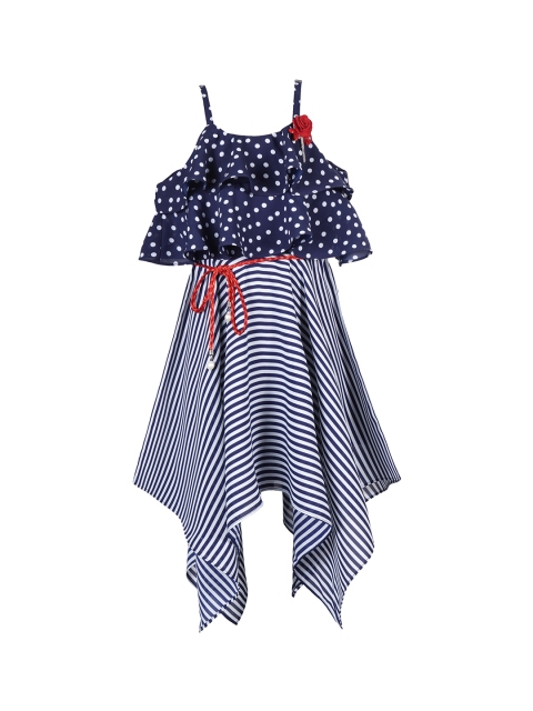 

Hunny Bunny Navy Blue Georgette Dress